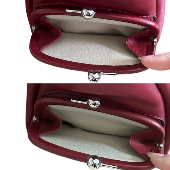 Coach Legacy # 21192 Leather Archive Zip Top Handle Bag - Black Cherry Red (NWT) - Picture 11 of 12